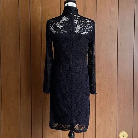 Elie Tahari Twist-Accented Lace Dress size 4